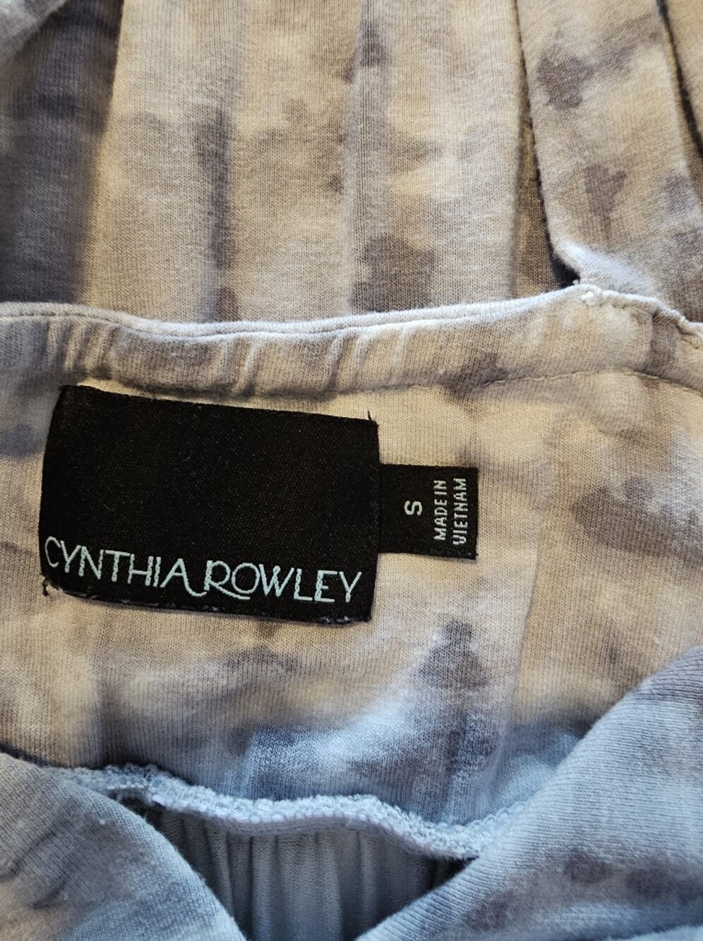 Cynthia Rowley Women's Gray White Tie-Dye High Low Maxi Dress Size Small - Picture 11 of 12